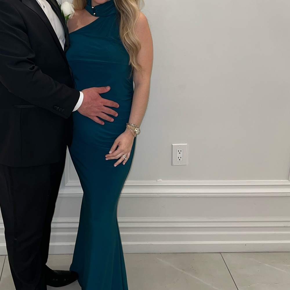 Green maternity gown worn once